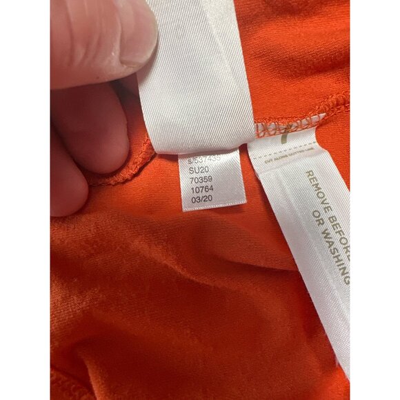 Ann Taylor LOFT Orange Sleeveless Cotton Dress Size XS - Picture 7 of 8